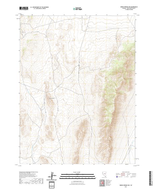 Green Springs NW topographic map thumbnail