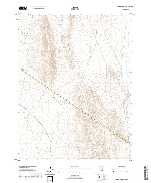 Green Springs SW topographic map thumbnail
