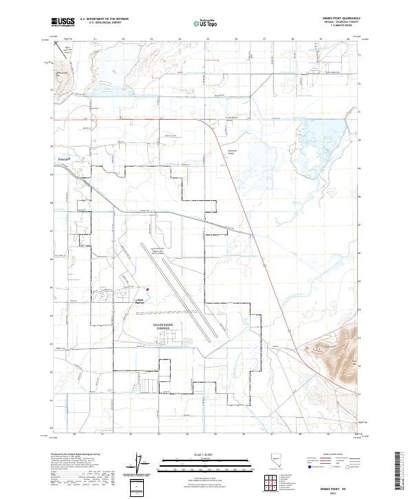 Grimes Point 2021 topographic map thumbnail