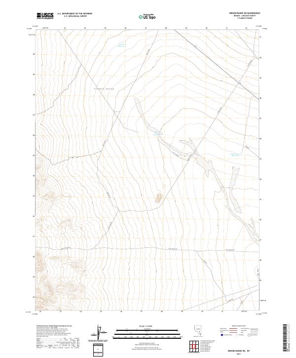 Groom Range NE 2021 topographic map thumbnail