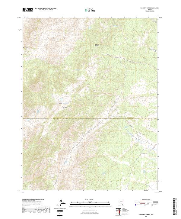 Haggerty Spring 2021 topographic map thumbnail