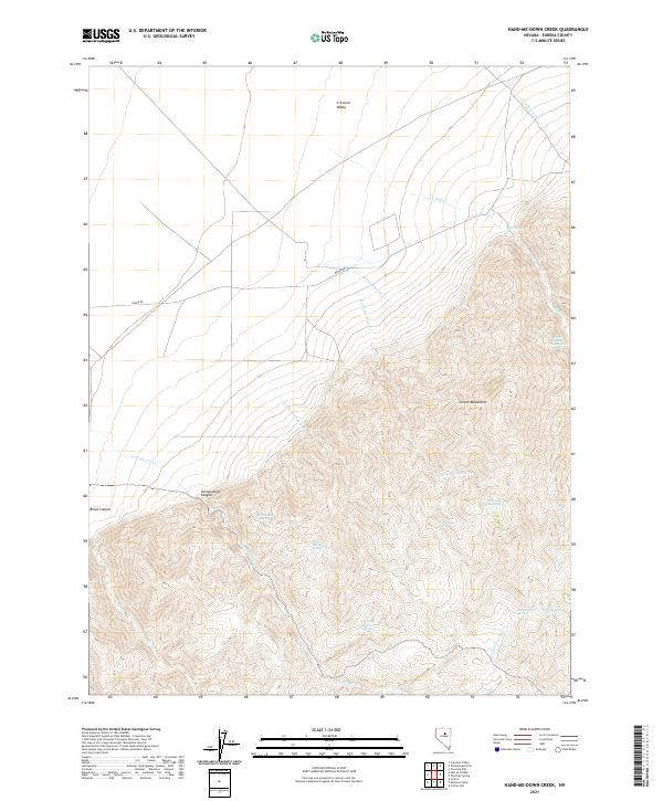 Hand-me-down Creek topographic map thumbnail