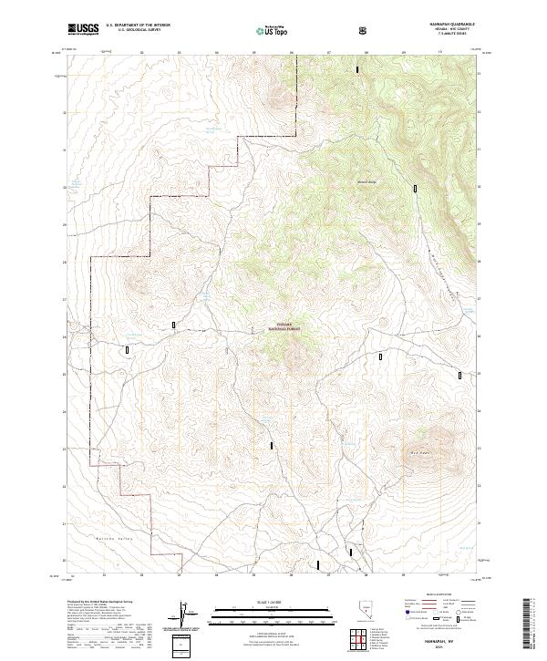 Hannapah 2021 topographic map thumbnail