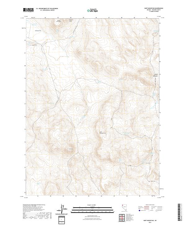 Hart Mountain topographic map thumbnail