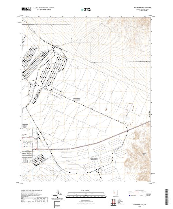 Hawthorne East topographic map thumbnail