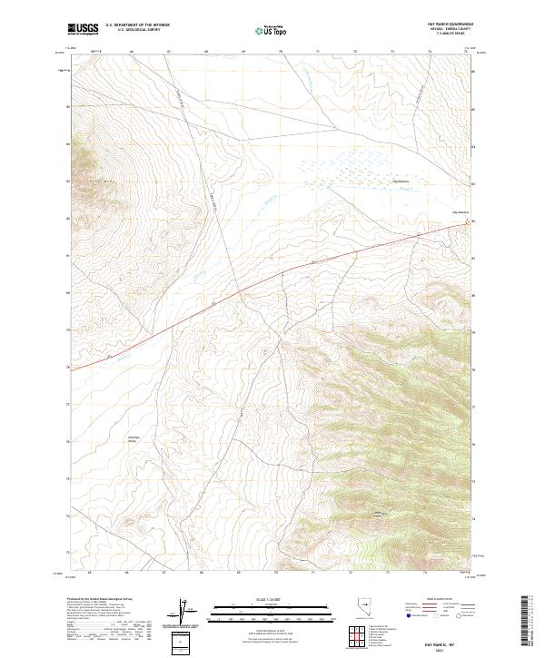 Hay Ranch topographic map thumbnail