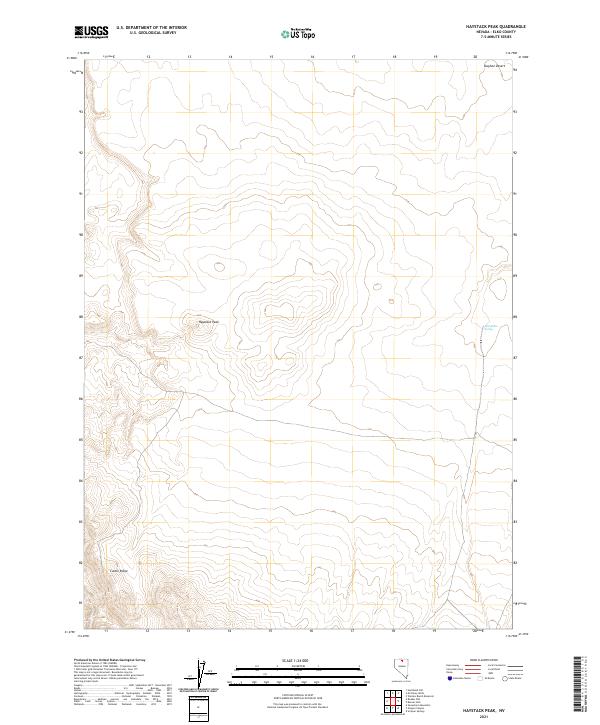 Haystack Peak 2021 topographic map preview