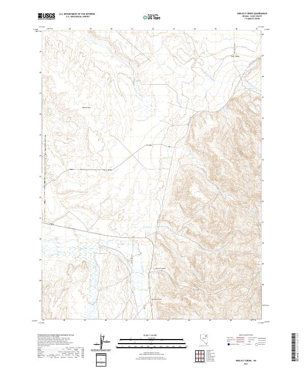 Heelfly Creek topographic map thumbnail