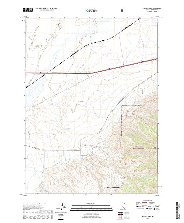 Herder Creek 2021 topographic map thumbnail