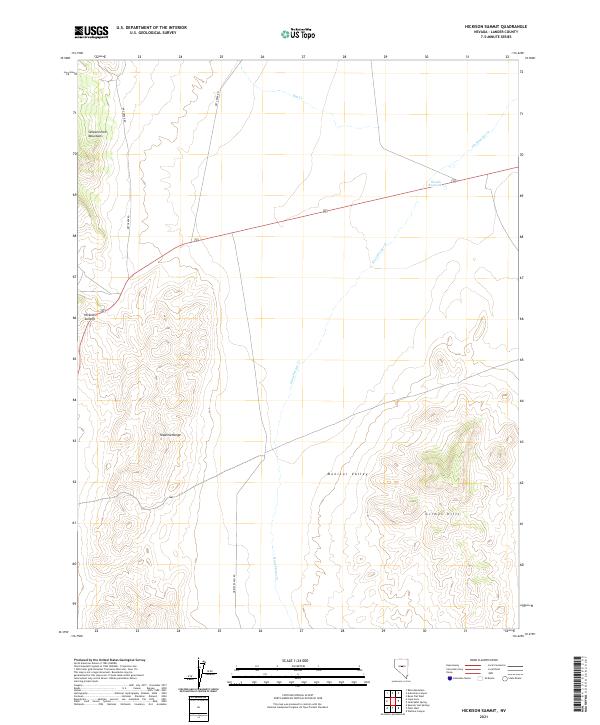 Hickison Summit 2021 topographic map thumbnail