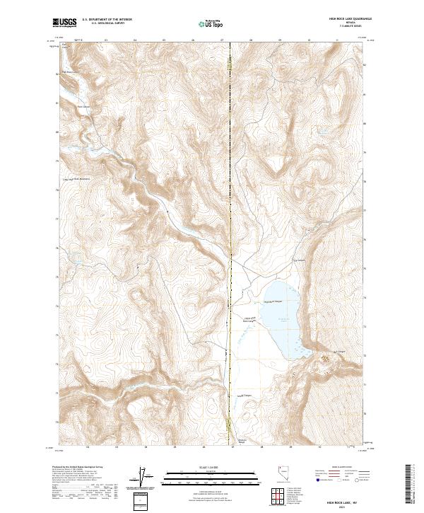 High Rock Lake topographic map thumbnail