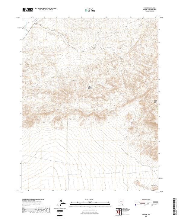Hiko NE 2021 topographic map thumbnail