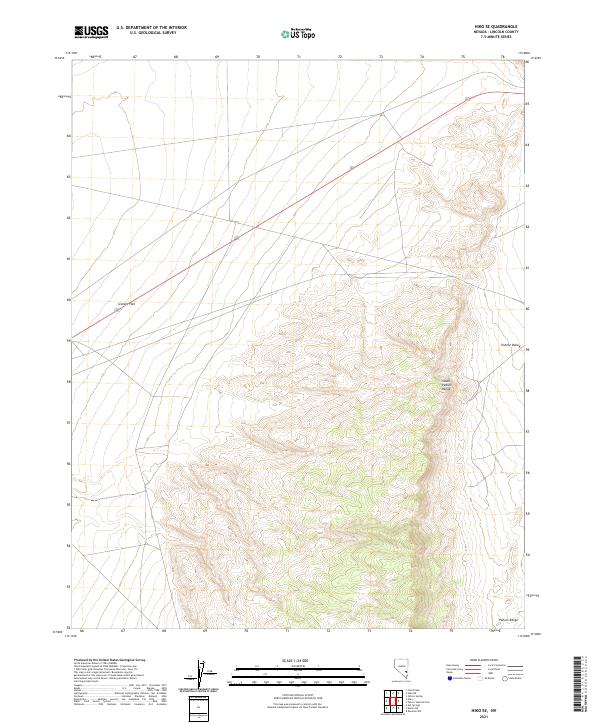 Hiko SE topographic map thumbnail