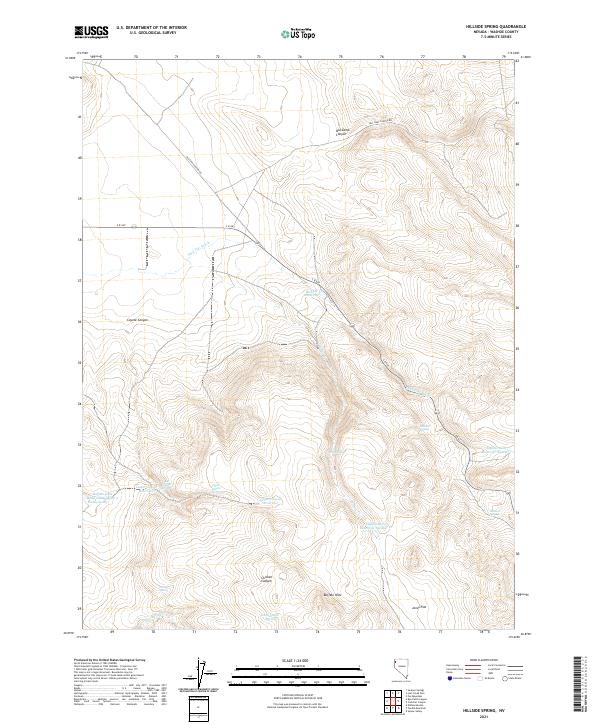 Hillside Spring 2021 topographic map thumbnail