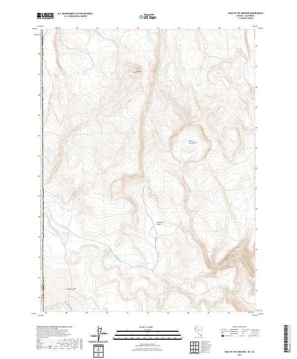 Hole In The Ground topographic map thumbnail
