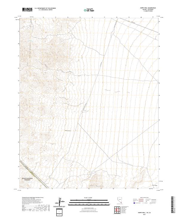 Hopps Well 2021 topographic map thumbnail