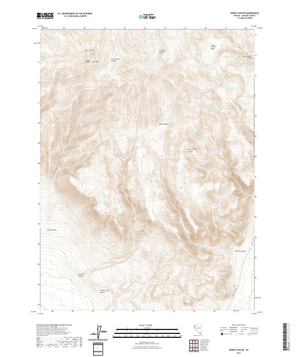 Horse Canyon topographic map thumbnail