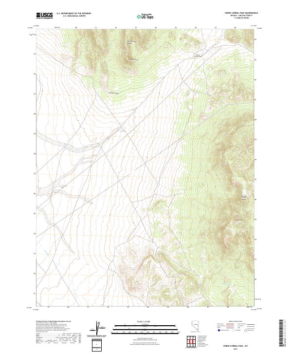 Horse Corral Pass topographic map thumbnail