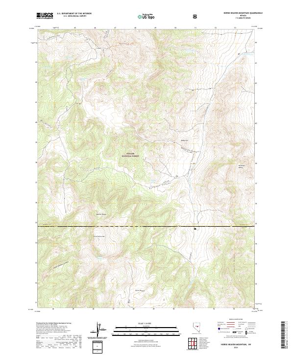 Horse Heaven Mountain topographic map thumbnail