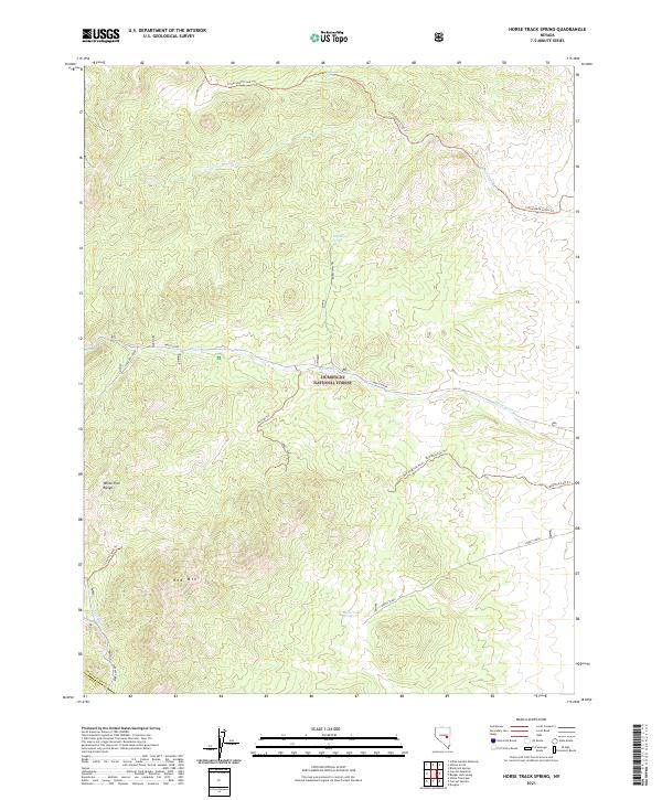 Horse Track Spring topographic map thumbnail