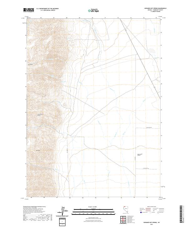 Howard Hot Spring 2021 topographic map thumbnail