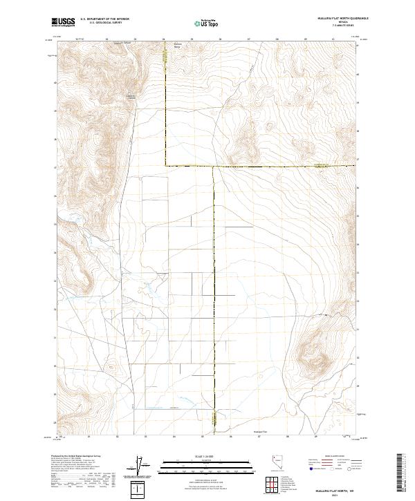 Hualapai Flat North topographic map thumbnail