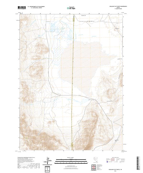 Hualapai Flat South topographic map thumbnail