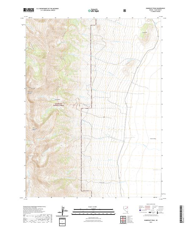 Humboldt Peak 2021 topographic map thumbnail