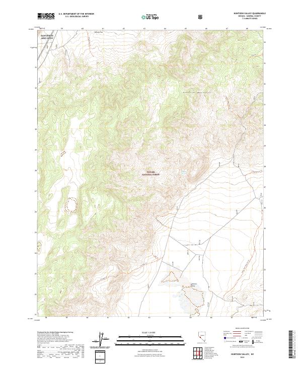 Huntoon Valley topographic map thumbnail