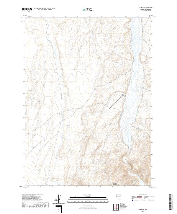 I L Ranch 2021 topographic map thumbnail