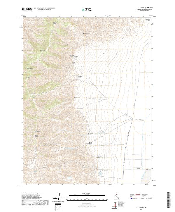 I X L Canyon topographic map thumbnail