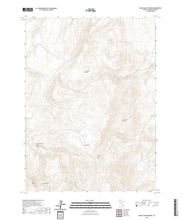 Idaho Canyon Spring topographic map thumbnail