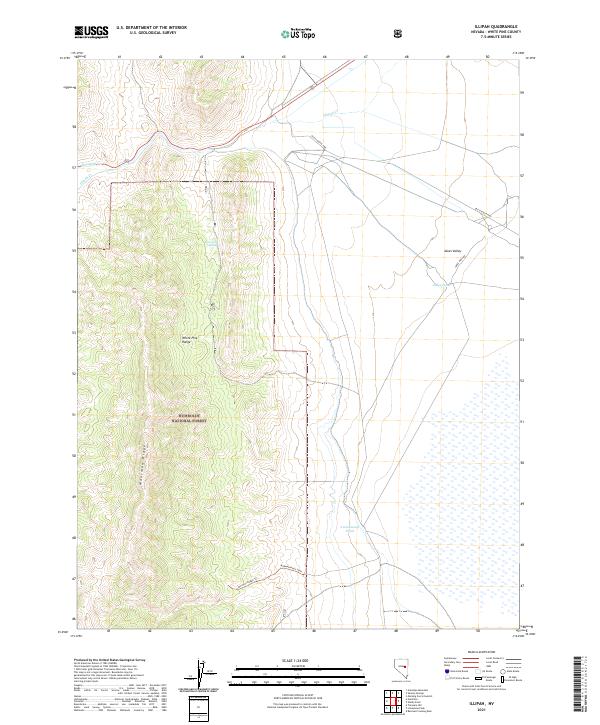 Illipah 2021 topographic map thumbnail