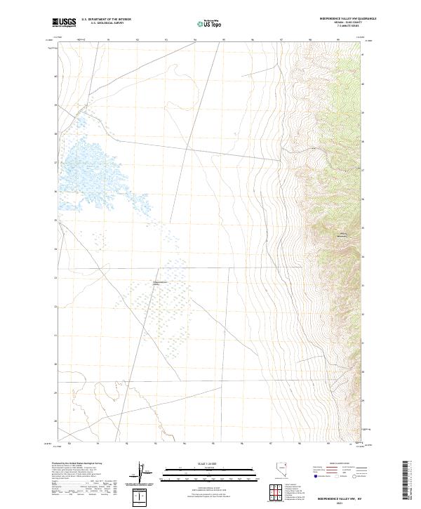 Independence Valley NW topographic map thumbnail