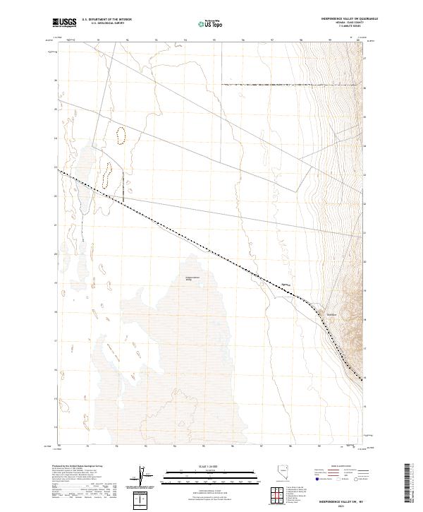 Independence Valley SW topographic map thumbnail