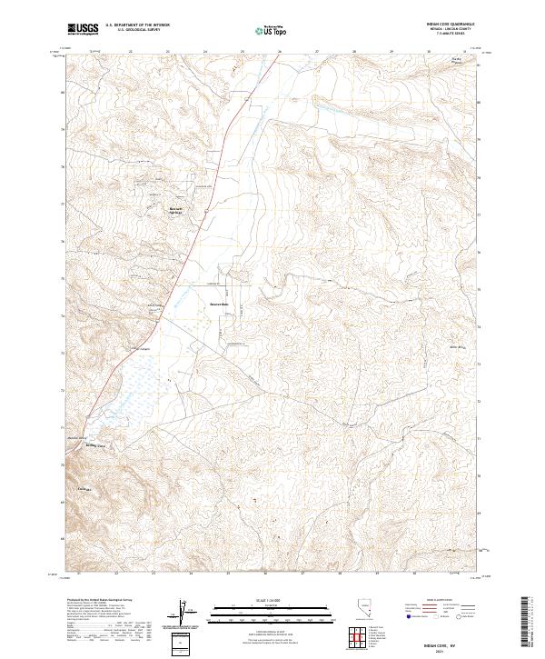 Indian Cove 2021 topographic map thumbnail