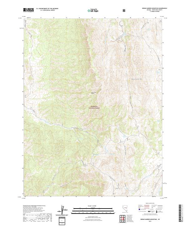 Indian Garden Mountain topographic map thumbnail