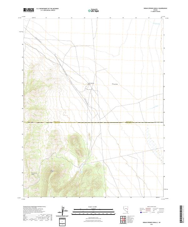 Indian Springs Knolls topographic map thumbnail
