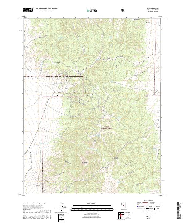 Ione 2021 topographic map thumbnail