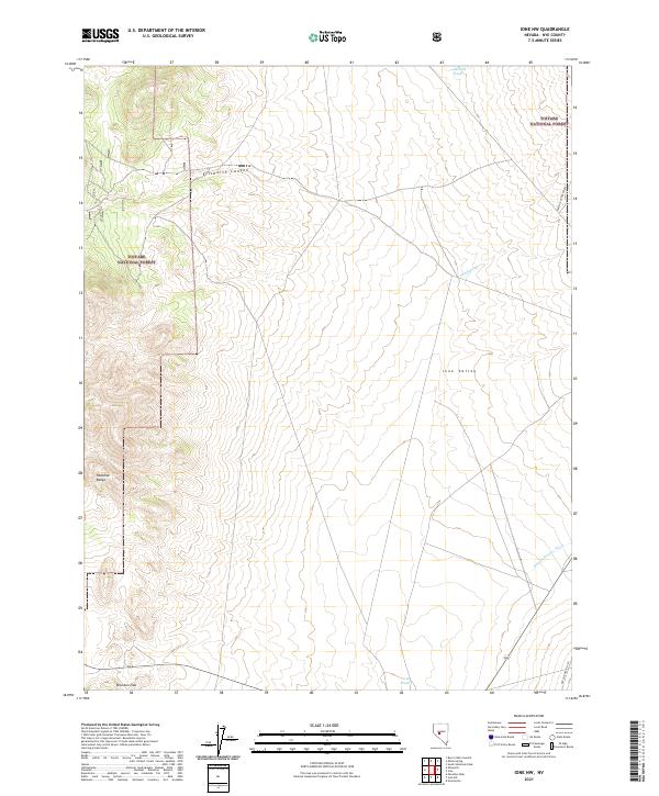 Ione NW topographic map thumbnail