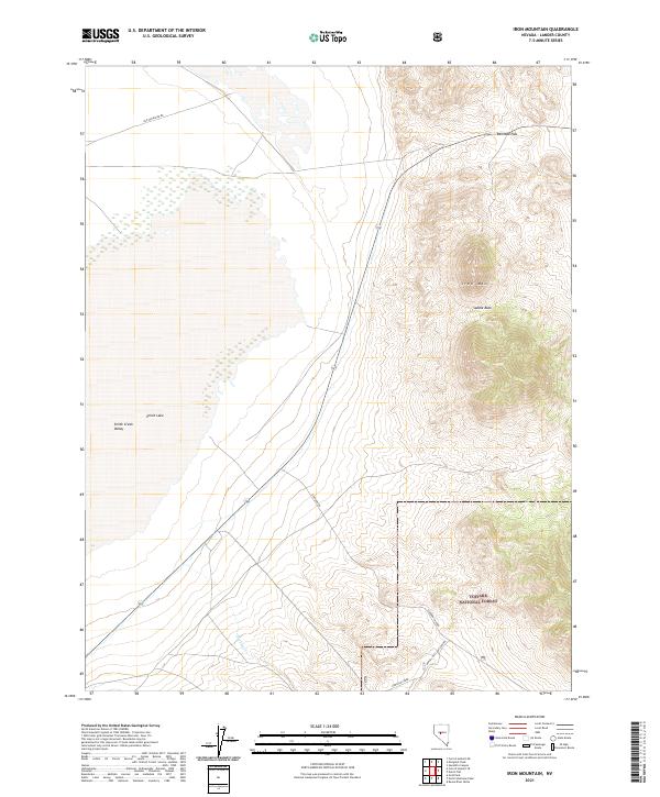 Iron Mountain 2021 topographic map thumbnail