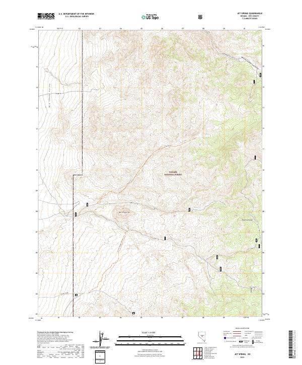 Jet Spring topographic map thumbnail