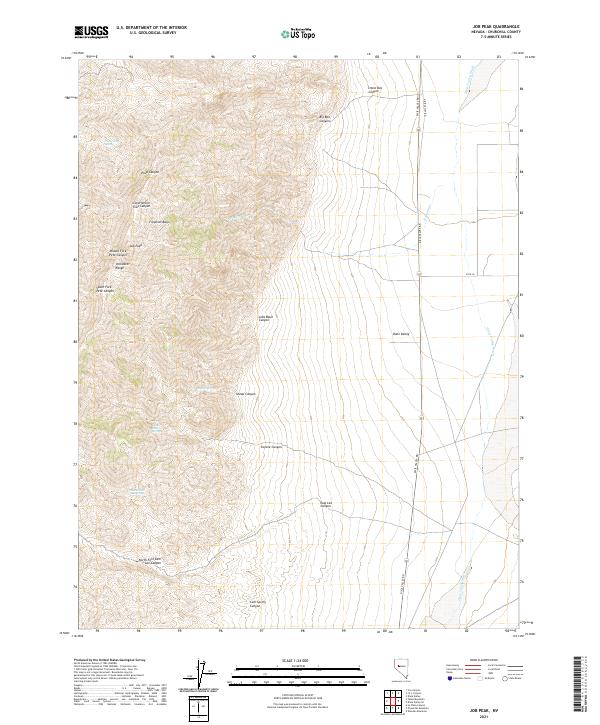 Job Peak topographic map thumbnail
