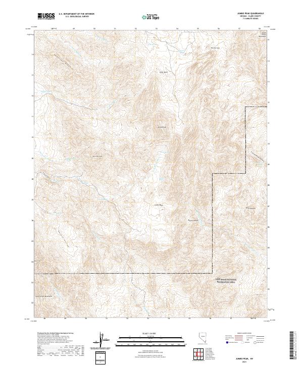 Jumbo Peak 2021 topographic map thumbnail