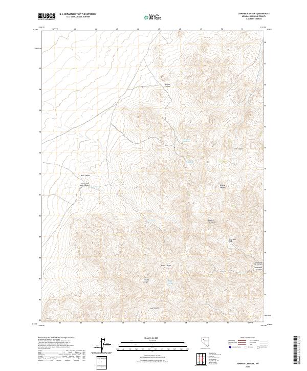 Juniper Canyon 2021 topographic map thumbnail
