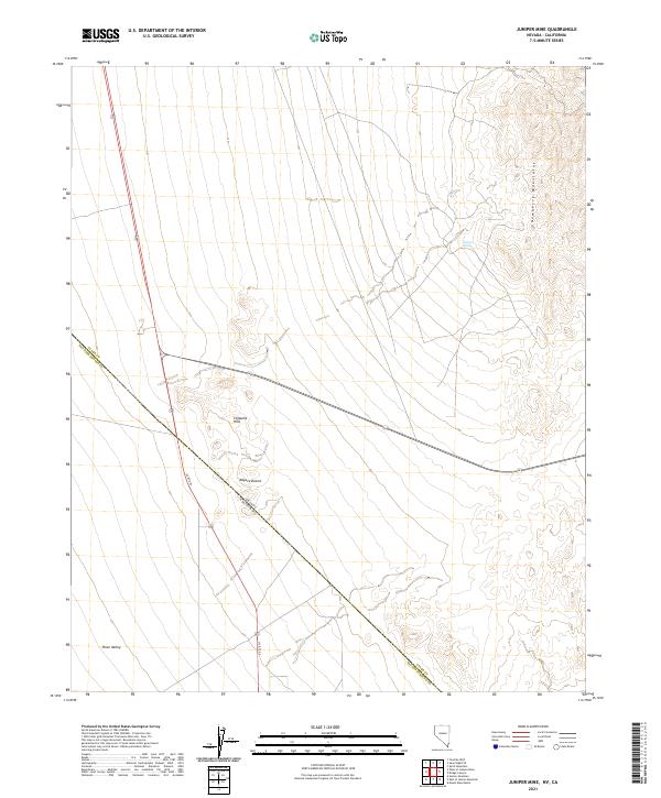 Juniper Mine 2021 topographic map thumbnail