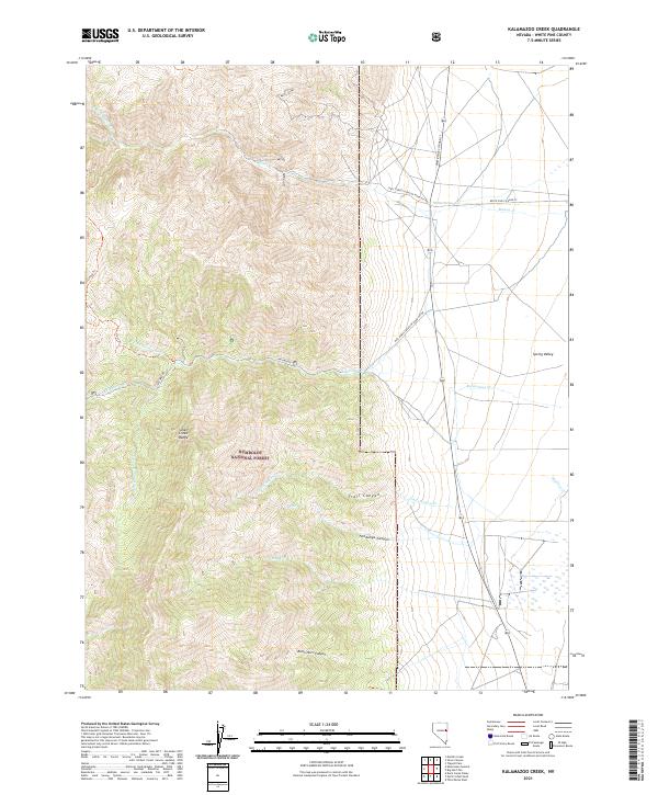 Kalamazoo Creek topographic map thumbnail