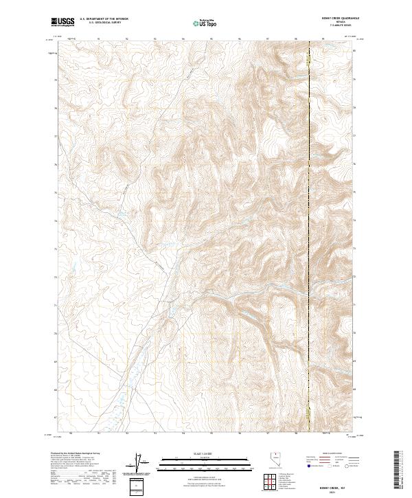 Kenny Creek topographic map thumbnail