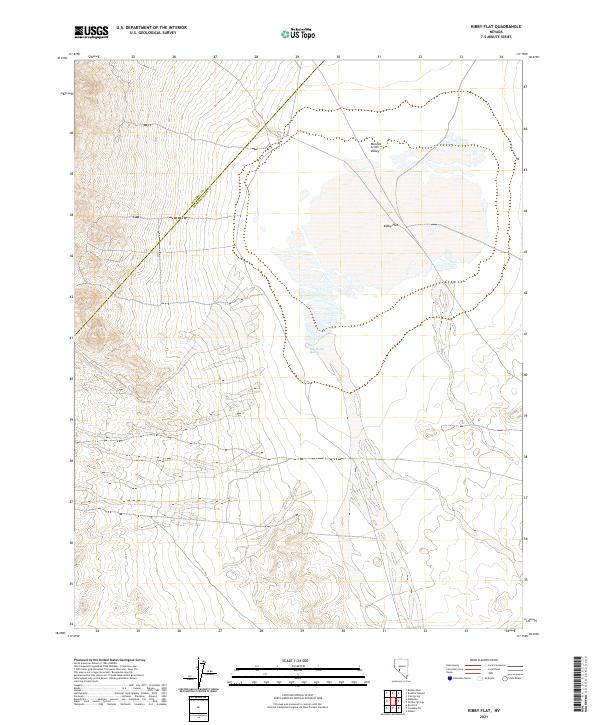 Kibby Flat 2021 topographic map thumbnail