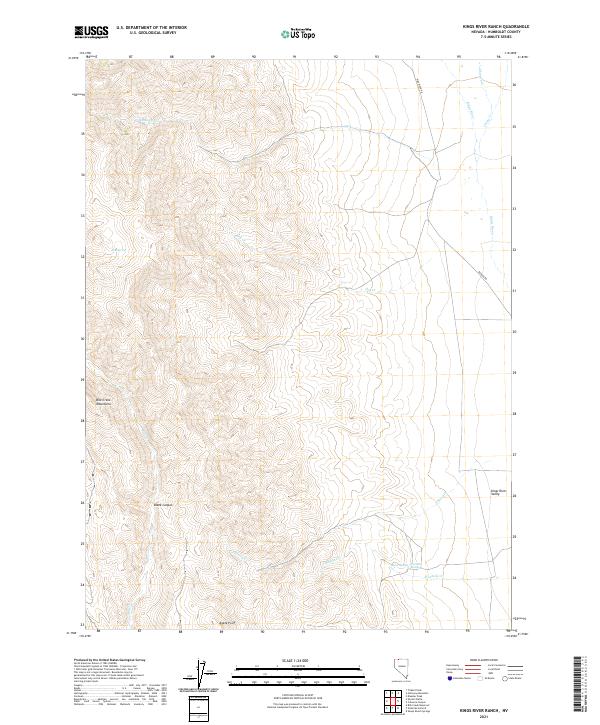 Kings River Ranch 2021 topographic map thumbnail